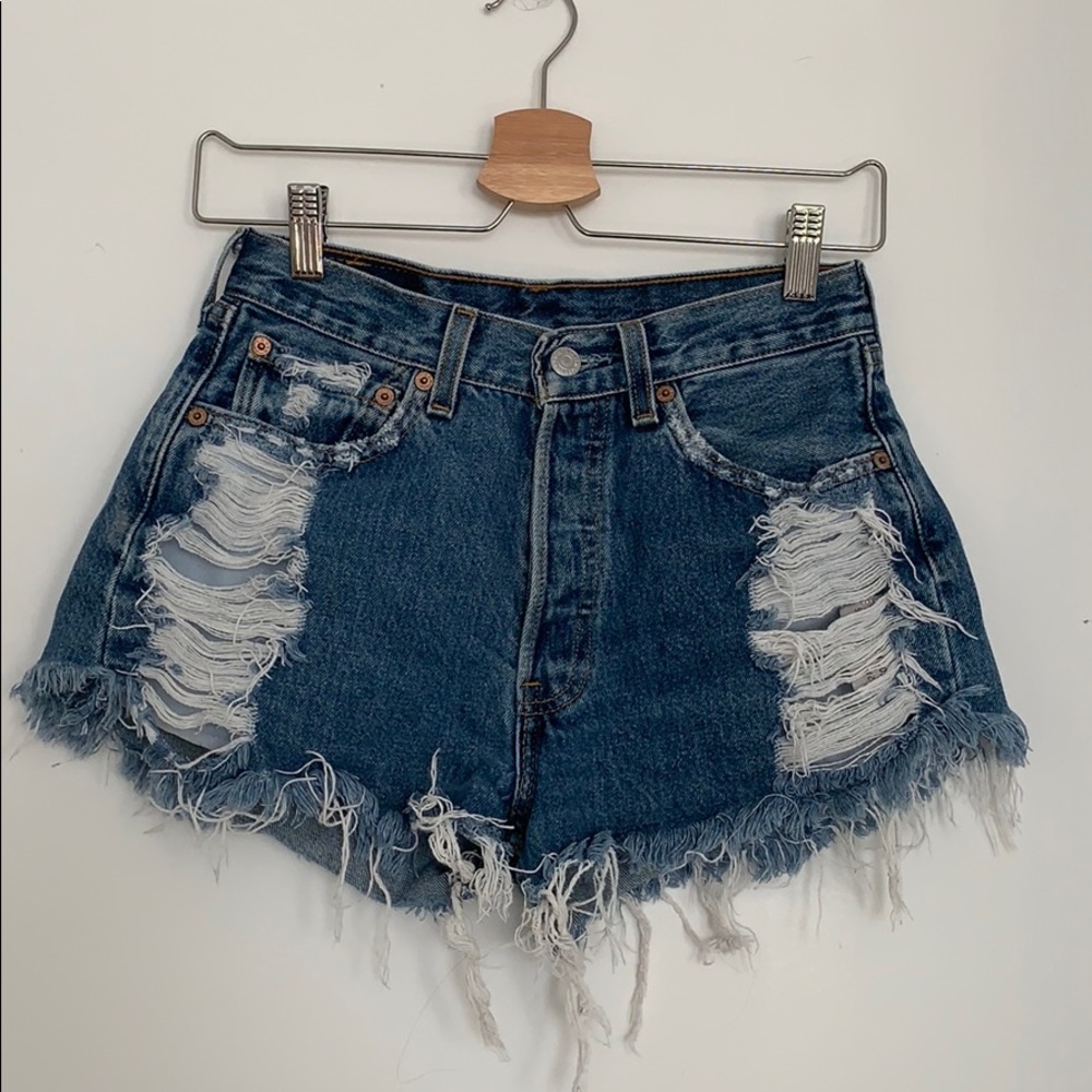 Levi’s cutoff jean shorts - high wasted